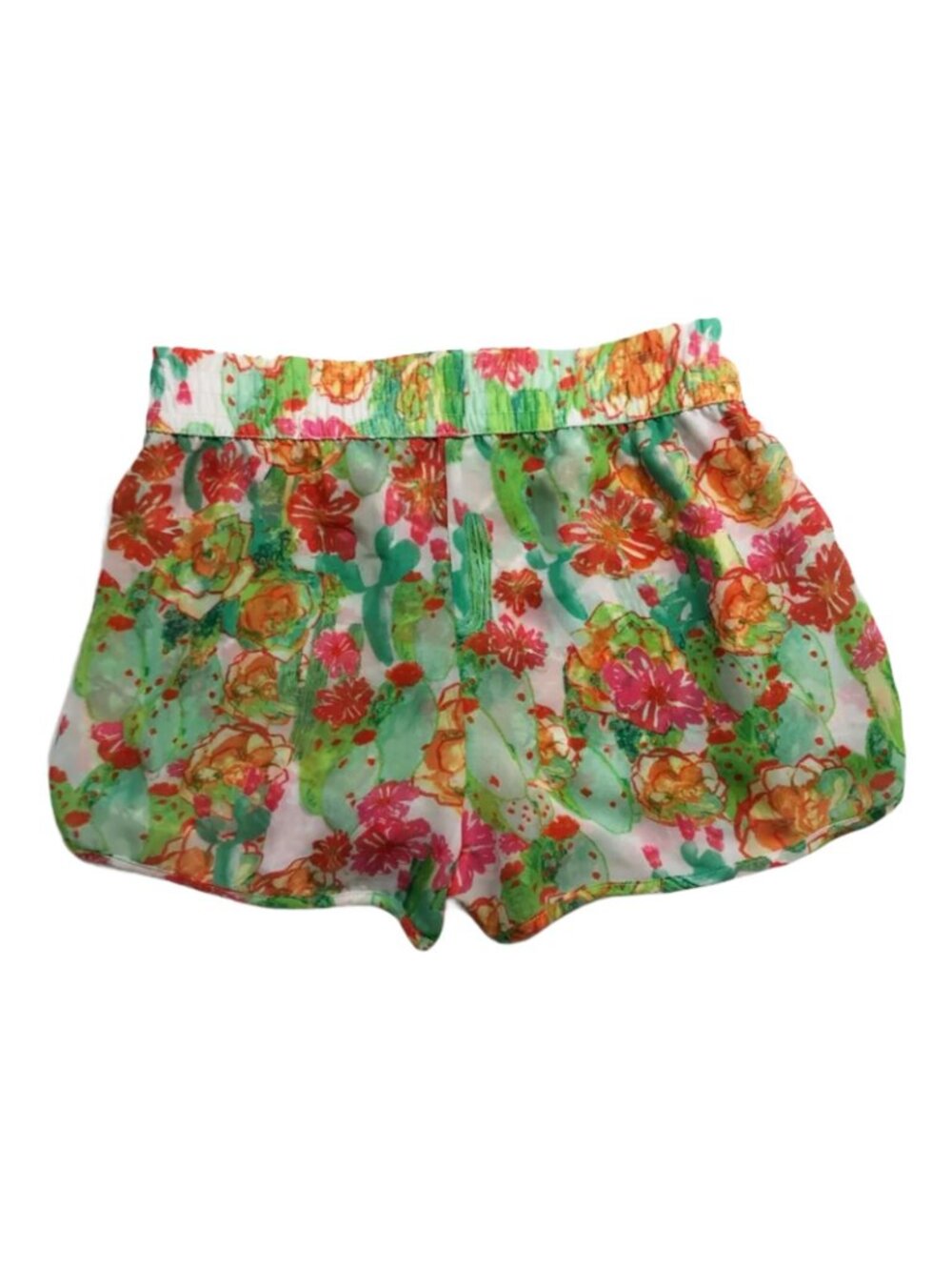Show Me Your Mumu Shorts Women Size S Elastic Colorful Flower Summer Layer Swing - Picture 2 of 10